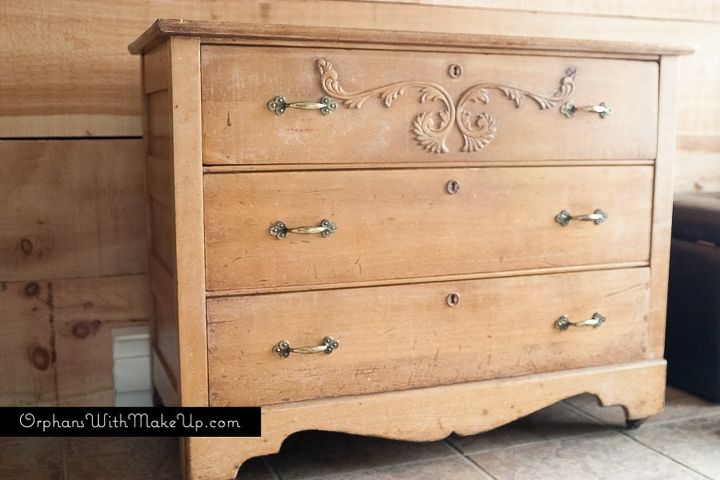 whitewashed pine dresser chair, painted furniture, repurposing upcycling