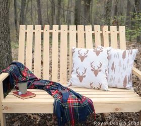 stencil how to make outdoor pillows from drop cloth, how to, outdoor furniture, outdoor living, painting, repurposing upcycling, rustic furniture, reupholster