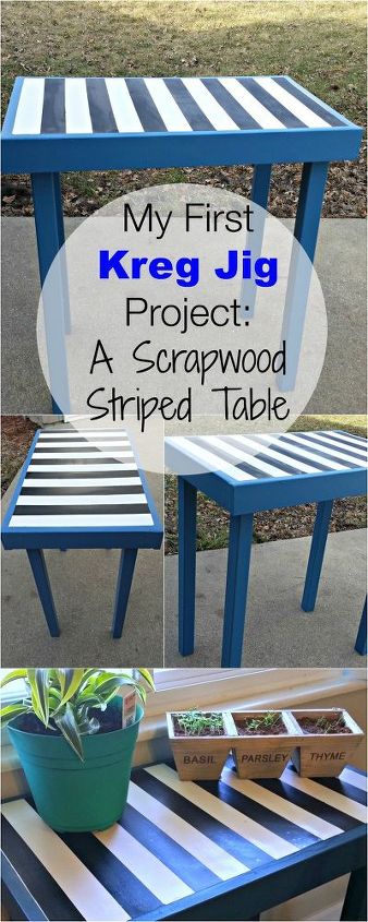 meu primeiro projeto kreg jig uma mesa listrada fcil de scrapwood