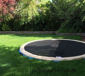 how to install an inground trampoline, how to, outdoor living