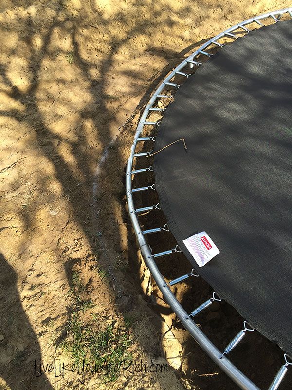 how to install an inground trampoline, how to, outdoor living