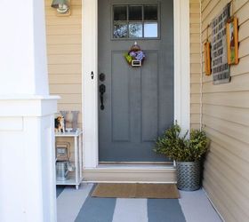 front porch makeover with repurposed chairs, concrete masonry, curb appeal, outdoor living, porches