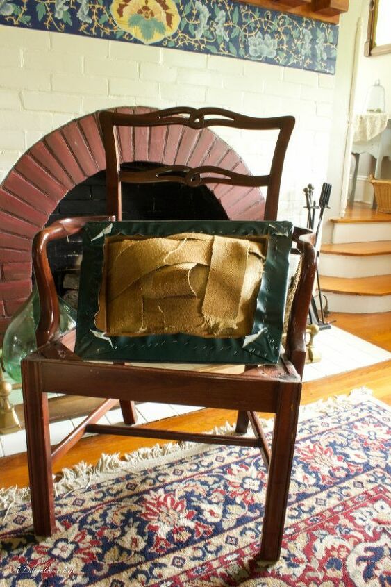 recuperacin del asiento de una silla antigua