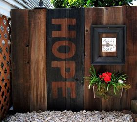 inspired fence decor, fences, outdoor living, painting