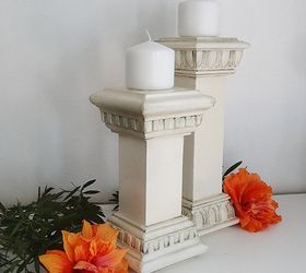 faux vintage candle holders, crafts, how to