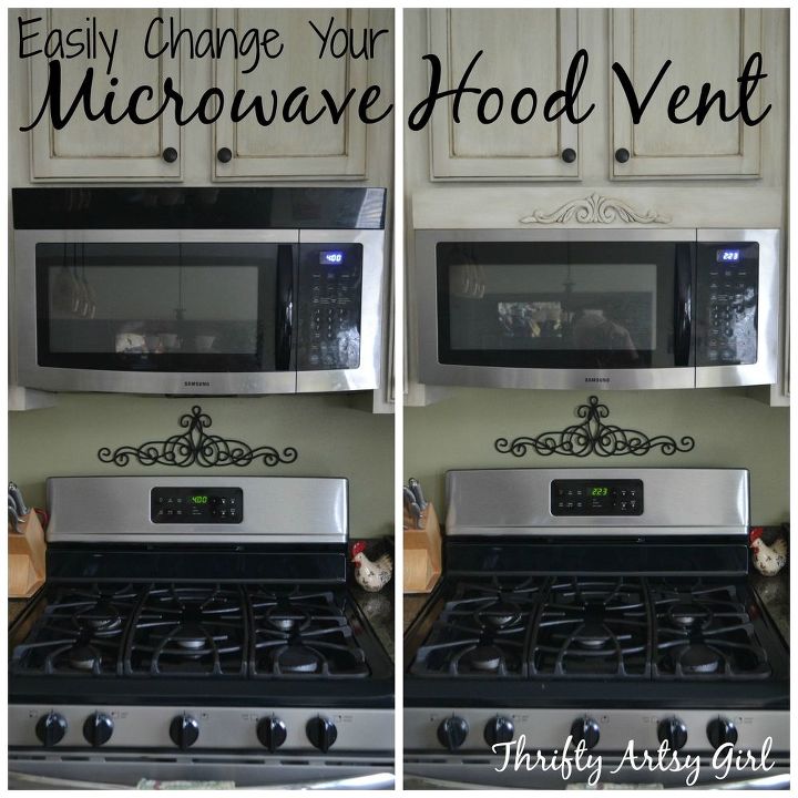 easy and affordable diy tuscan microwave hood vent update, appliances, how to, kitchen design