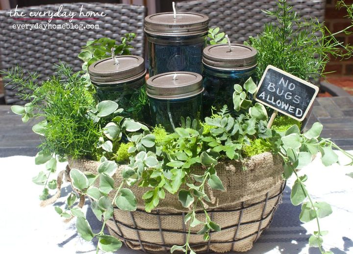 Easy Diy Citronella Mason Jar Candles And A Summer Centerpiece Easy Diy Citronella Mason Jar Candles And A Summer Centerpiece Crafts How To