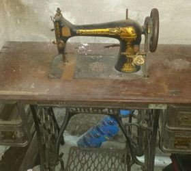 repurposed singer sewing machine