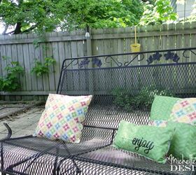 weather proof outdoor pillows, crafts, how to, outdoor furniture, outdoor living, reupholster