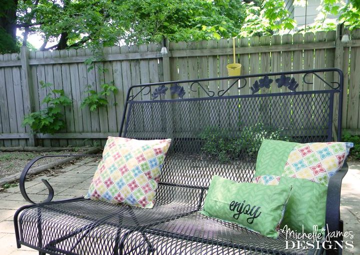 weather proof outdoor pillows, crafts, how to, outdoor furniture, outdoor living, reupholster