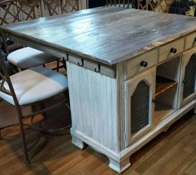 From Buffet to Rustic Kitchen Island
