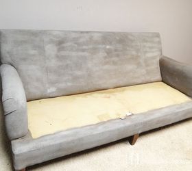 painting a couch with chalk paint, chalk paint, how to, painted furniture, reupholster