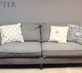 painting a couch with chalk paint, chalk paint, how to, painted furniture, reupholster