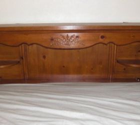 Queen bed with king shop headboard