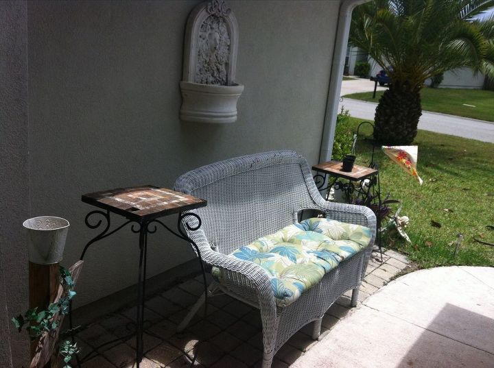 q ideas for beautiful and inexpensive backyard, gardening, outdoor living, patio, This is his dumpster dive treasure that he has found and I have picked up Any ideas to what flowers would look nice