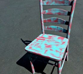 refurbished shabby wood chair, painted furniture