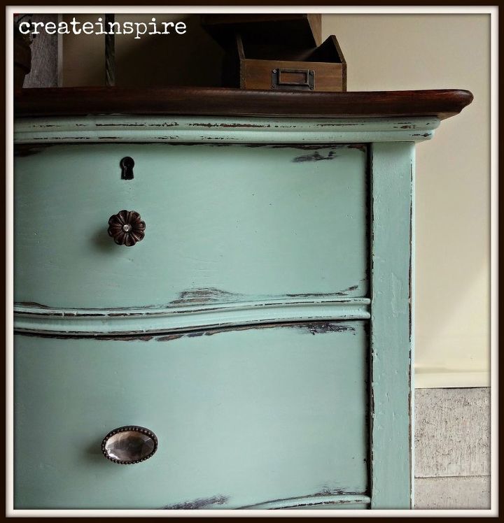 antique serpentine dresser, painted furniture, repurposing upcycling