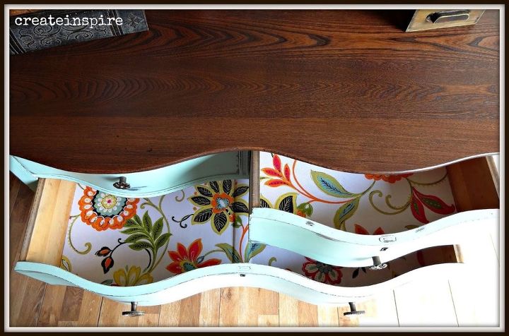 antique serpentine dresser, painted furniture, repurposing upcycling