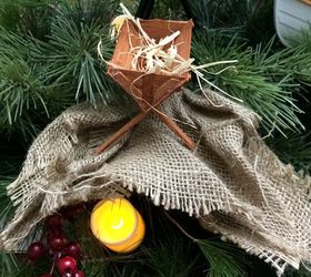 how to make a small wood manger, christmas decorations, crafts, how to, seasonal holiday decor