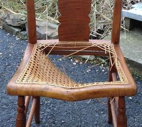 upcycled chair with broken cane, home maintenance repairs, painted furniture, repurposing upcycling