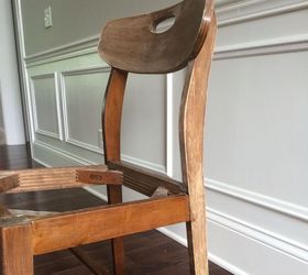 midcentury upholstered chair, painted furniture, reupholster