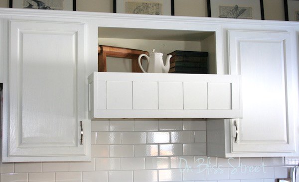 diy built in range hood cover cover your existing hood for 20, diy, how to, kitchen design, repurposing upcycling