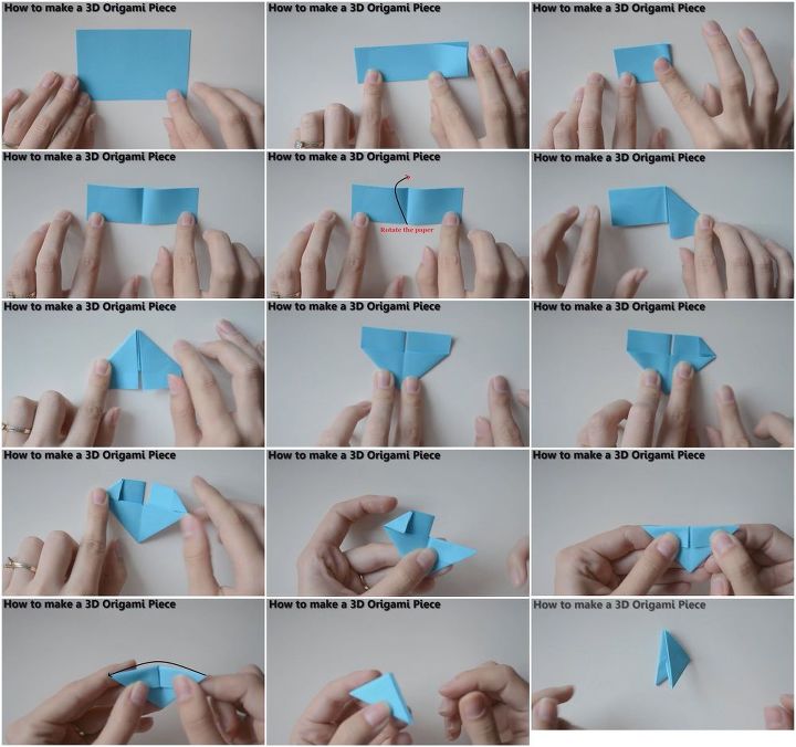 minion de origami en 3d, C mo hacer una pieza de origami