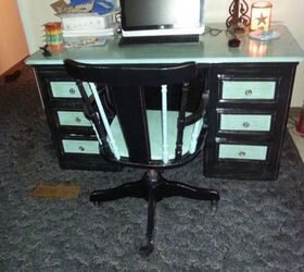 upcycled country desk, painted furniture, repurposing upcycling