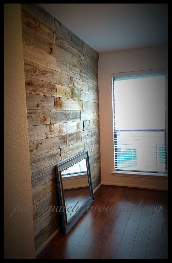 repurposed old fence to wall decor, fences, repurposing upcycling, wall decor, Finished wall