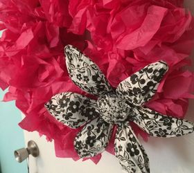 easy diy tissue paper wreath, crafts, how to, wreaths