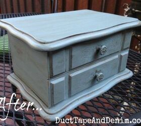 using fusion mineral paint to update a thrift store jewelry box, crafts, how to