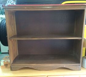 updated small book case, chalk paint, painted furniture, repurposing upcycling