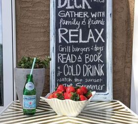 decked out chalkboard sign, chalkboard paint, crafts, how to