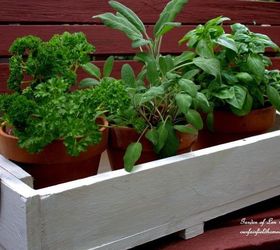 horseshoe handled herb box our fairfield home and garden, container gardening, gardening, how to, repurposing upcycling, woodworking projects, Horseshoe Handled Herb Box