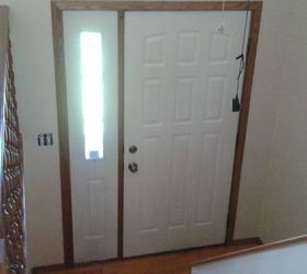 what is a good storage solution for a split level entryway, Front door
