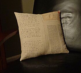 Moms Old Letters Turned Into Pillows Diy