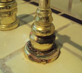 is there a way to clean up gold fixtures in the bathroom