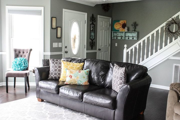 complete living room makeover before and afters, fireplaces mantels, foyer, living room ideas