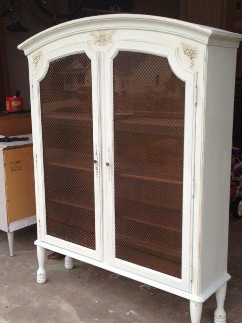 adding legs to a hutch to turn it into a china cabinet, painted furniture, repurposing upcycling