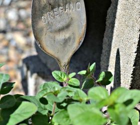 repurposed cutlery to herb markers, crafts, gardening, how to, repurposing upcycling