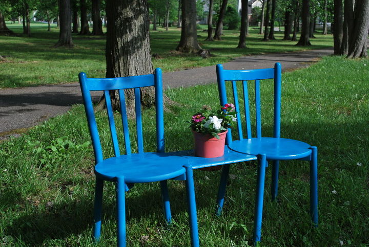 banco de silla con jardinera