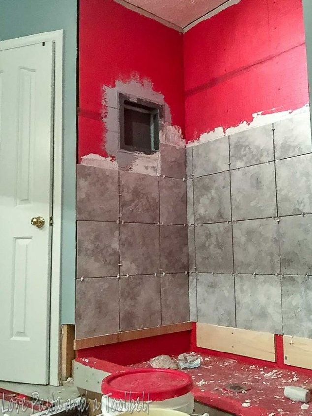 diy tile shower before and after, bathroom ideas, home improvement, tiling