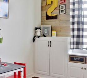 camp theme playroom makeover, entertainment rec rooms, organizing, storage ideas, wall decor