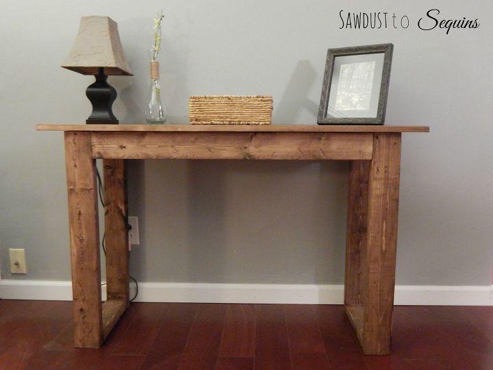 diy console table, diy, how to, painted furniture, rustic furniture, woodworking projects