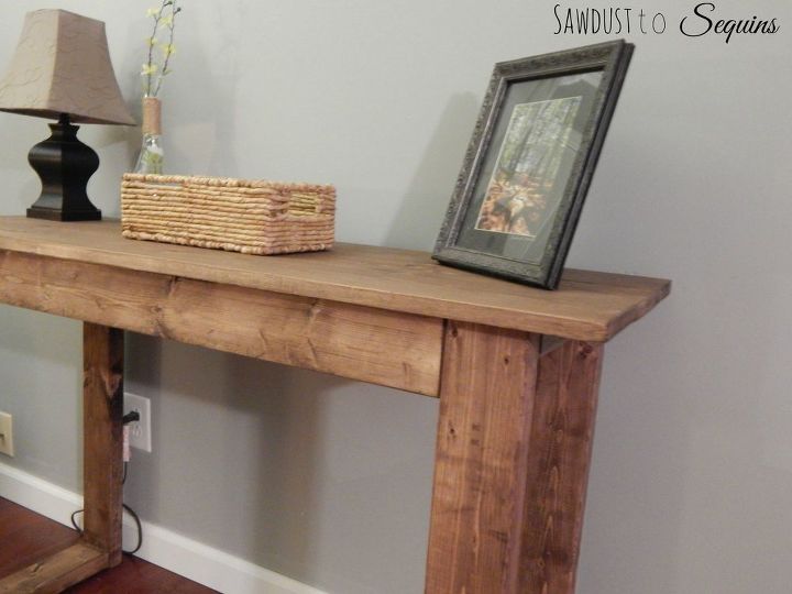diy console table, diy, how to, painted furniture, rustic furniture, woodworking projects