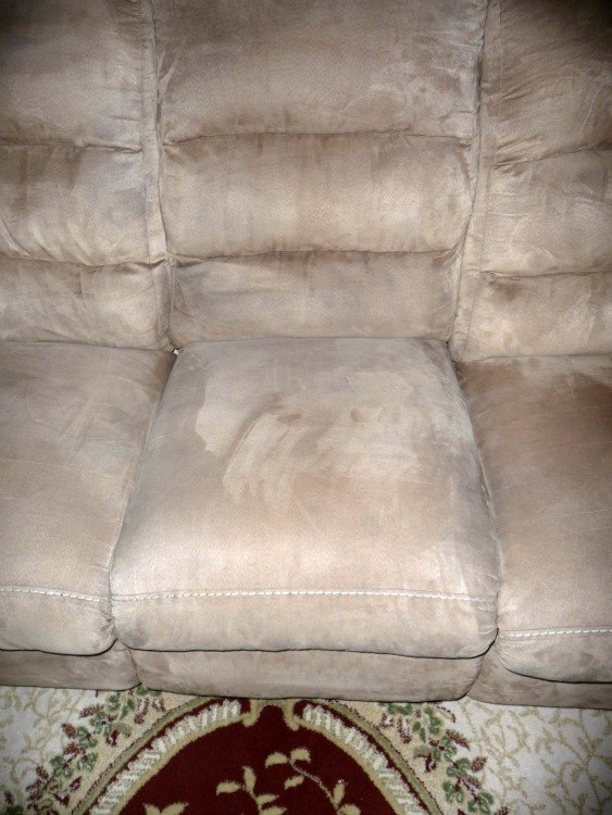 cleaning a microfiber couch the environmentally friendly way, cleaning tips, go green, painted furniture, reupholster