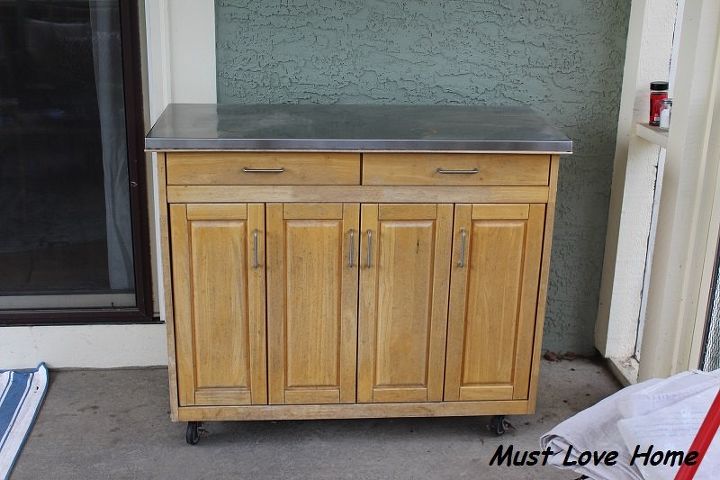 outdoor cabinet makeover, outdoor furniture, outdoor living, painted furniture