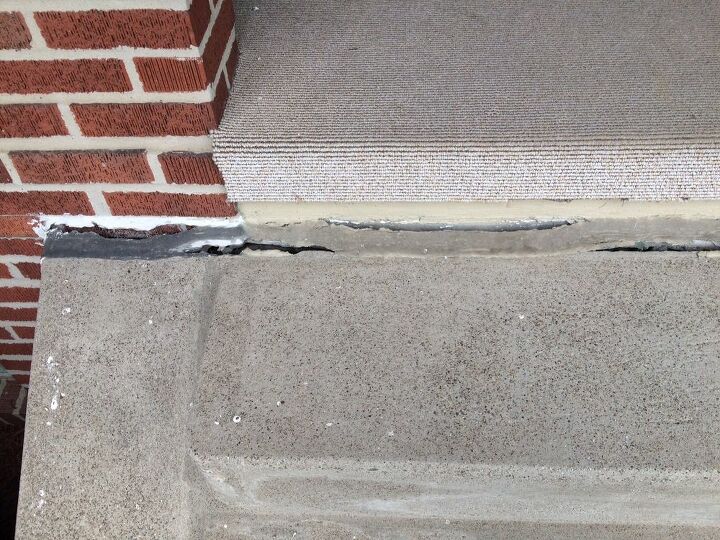 q help with outdoor steps repair, concrete countertops, how to, outdoor living, stairs