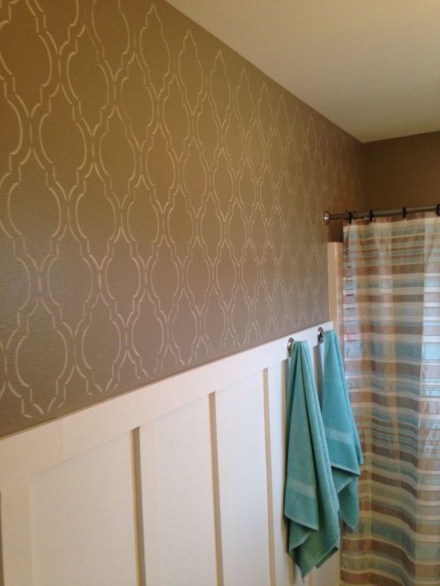 cutting edge stencils diy board and batten fabulous bathroom