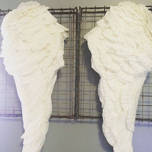 diy coffee filter angel wings, crafts, how to, repurposing upcycling, wall decor